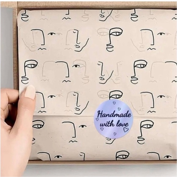 50 Pcs Silver Metallic Holographic Thank You Round Business Stickers 1-1/2” - Picture 5 of 7